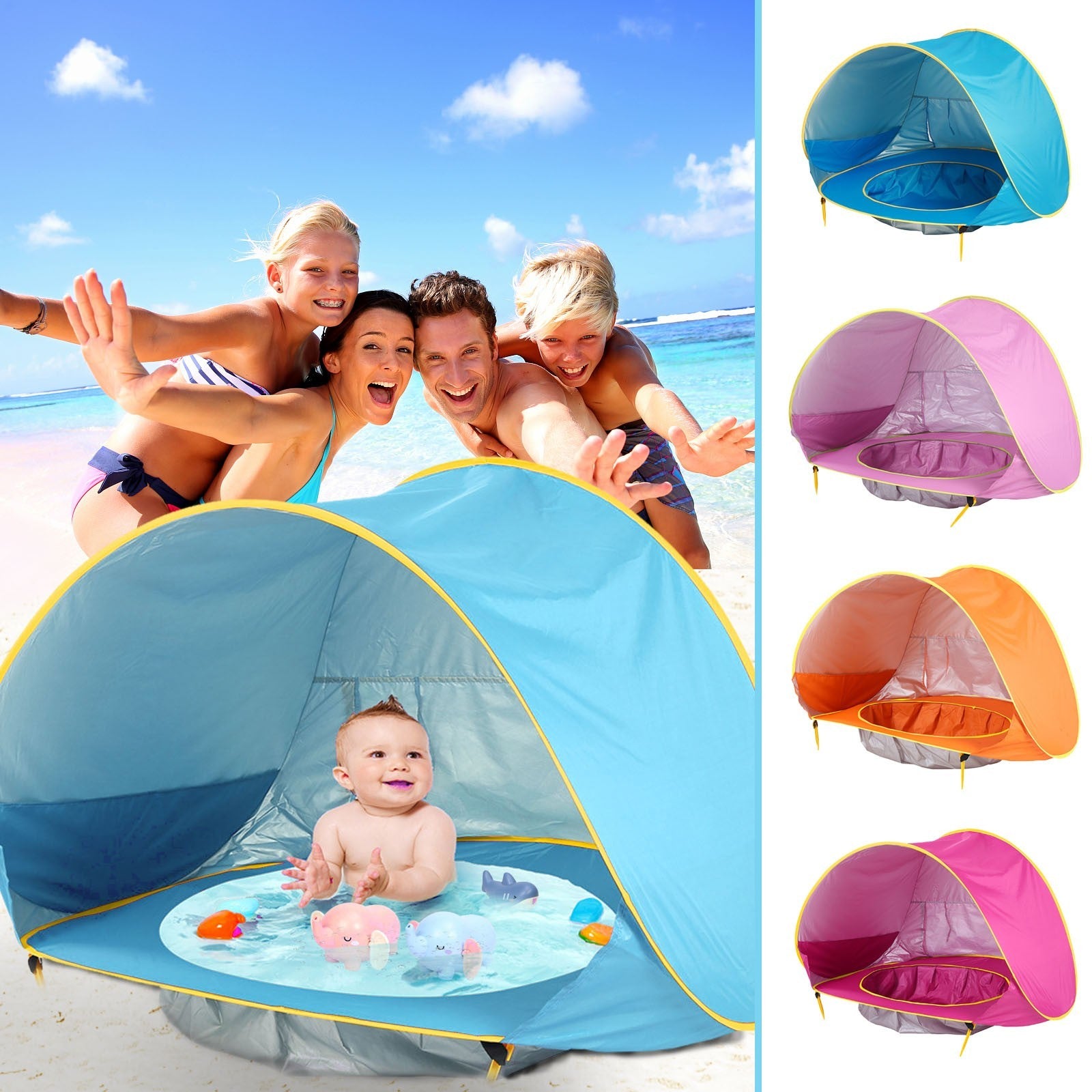 Baby strandtent kinderen buiten kamperen eenvoudig opvouwbaar